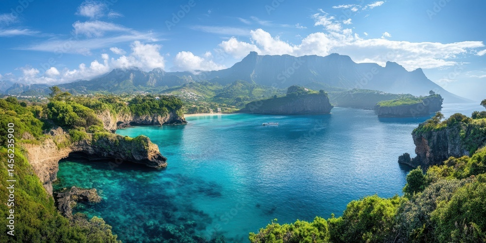 Obraz premium Madeira travel banner