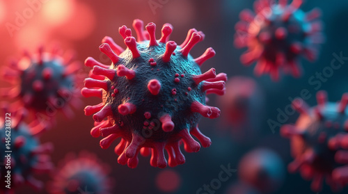 Abstract microscopic network of neurons and synapses, glowing electric impulses, neural connections in deep space, cybernetic theme, microphotography, close-up