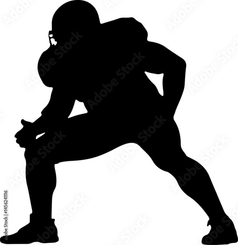 American Football Player Silhouette Vector Bundle – Quarterback, Running, Catching, Throwing Poses