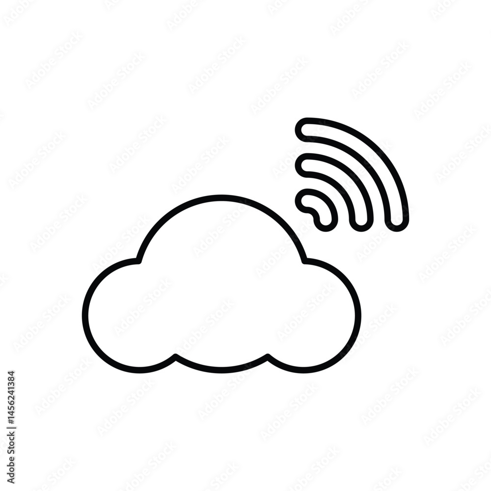 Cloud Voice vector icons stock illustration Cloud Voice vector icons stock illustration