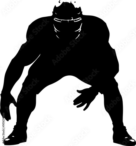American Football Player Silhouette Vector Bundle – Quarterback, Running, Catching, Throwing Poses