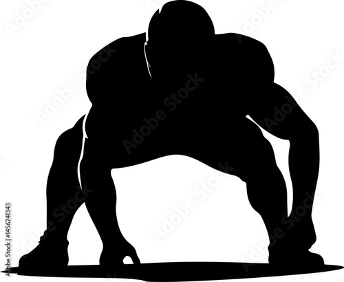 American Football Player Silhouette Vector Bundle – Quarterback, Running, Catching, Throwing Poses