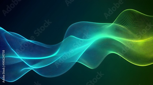 Abstract design with flowing lines and vibrant colors.