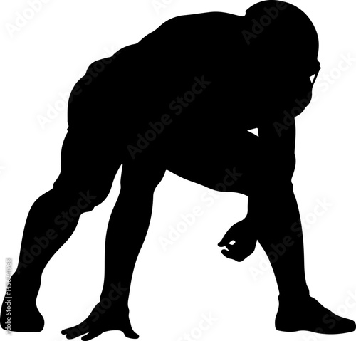 American Football Player Silhouette Vector Bundle – Quarterback, Running, Catching, Throwing Poses