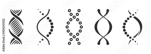 Set Chromosome laboratory research concept