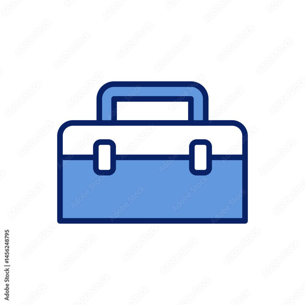 Vector Icon of Toolbox, Tools, Equipment, and Storage. Vector Icon of Toolbox, Tools, Equipment, and Storage.