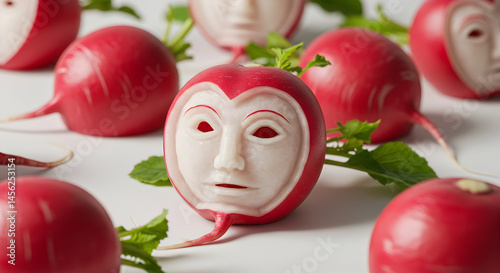 Imaginative Radish Carvings Showcasing Artistic Food Sculpting And Culinary Creativity