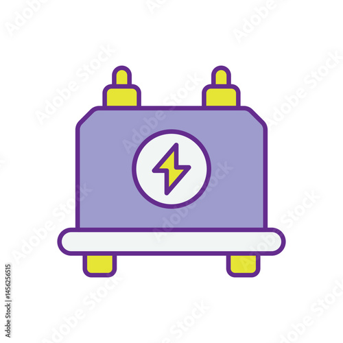 Flywheel Storage vector icons stock illustration