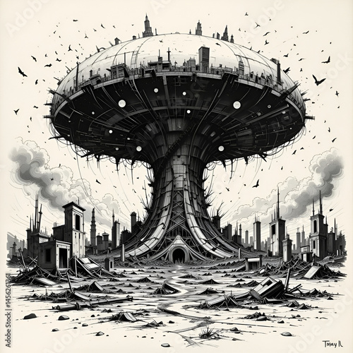 Catastrophic Nuclear Fallout. Destruction and devastation