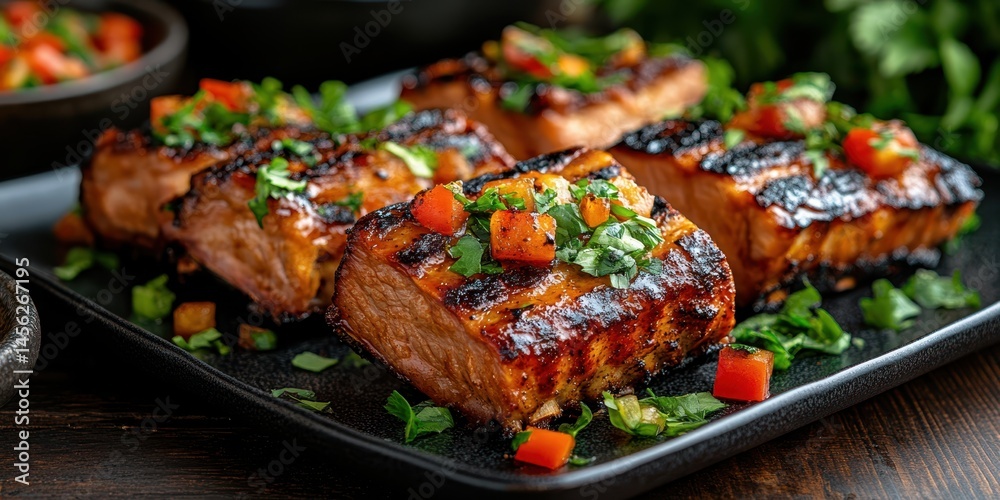 Pork ribs banner Pork ribs banner
