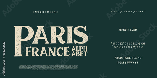 Photography font alphabet Vintage paris france Victorian typeface decorative Font