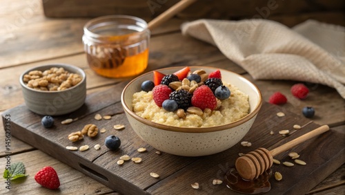 Creamy Oatmeal with Berries...