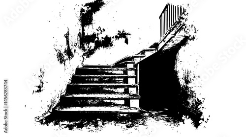 Decrepit Basement With Strange Markings, vector design