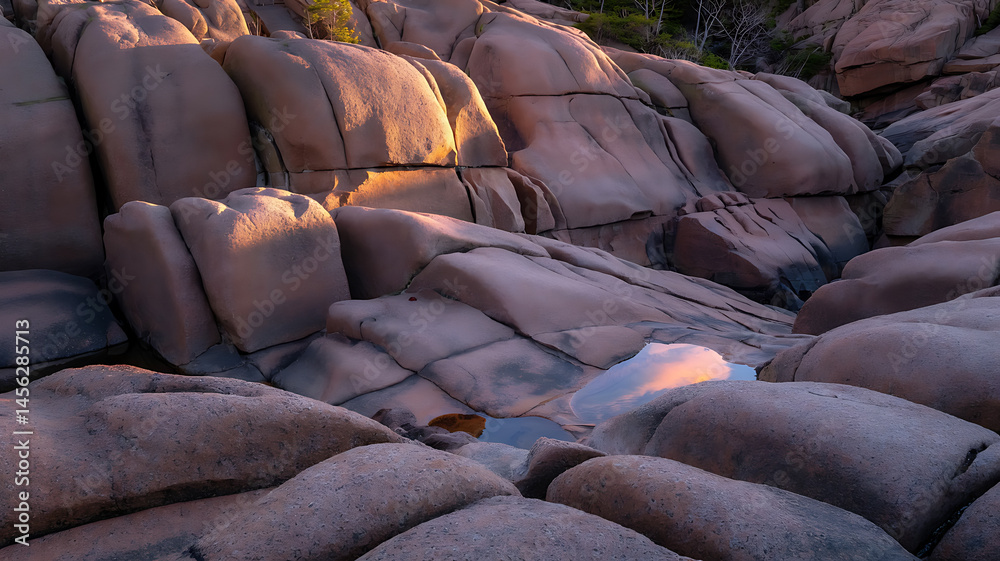 Obraz premium Intricate rock formations, textures, and light.