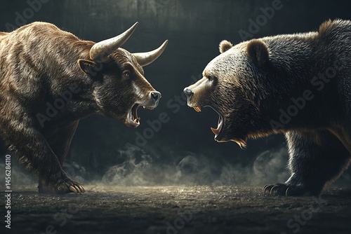 Powerful bull and bear face off in intense market confrontation
