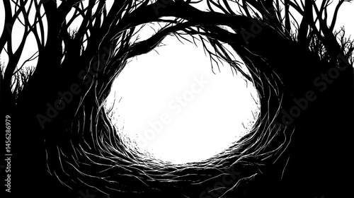 Hidden Pathways Leading Nowhere, vector design