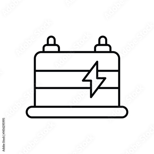 Lithium-ion Battery vector icons stock illustration