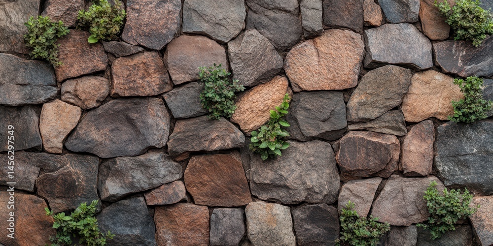 Obraz premium Stone walls banner