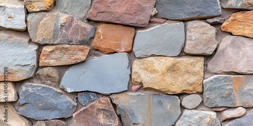 Obraz na płótnie Stone walls banner w salonie