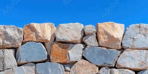 Obraz na płótnie Stone walls banner w salonie