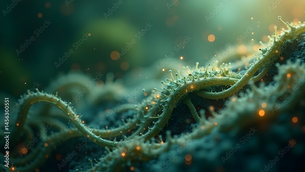Detailed Microscopic View of Bacteria, Germs, and Pathogens for Scientific or Medical Illustration Detailed Microscopic View of Bacteria, Germs, and Pathogens for Scientific or Medical Illustration