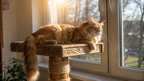 Sunlit Ginger Maine Coon Re...