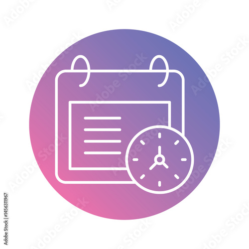 Daily Activity Log vector icons stock illustration