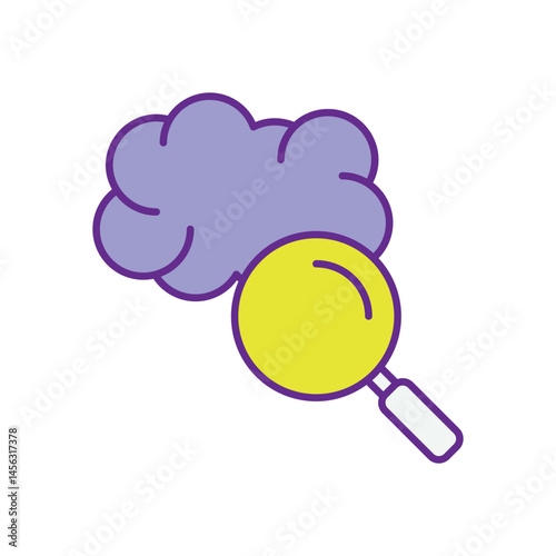 Cognitive Therapy App vector icons stock illustration