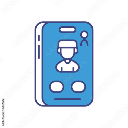 Video Call vector icons stock illustration