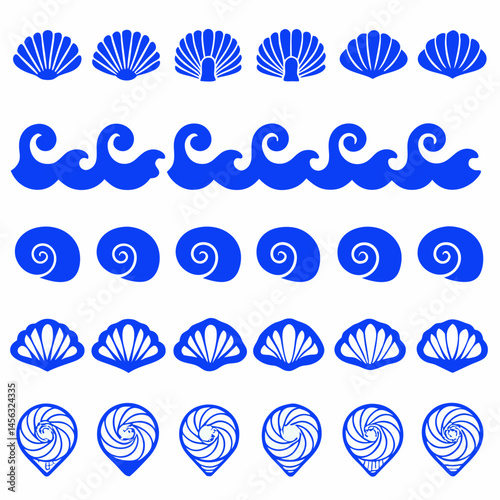 Wallpaper Mural Outline flower set for artistic designs Torontodigital.ca