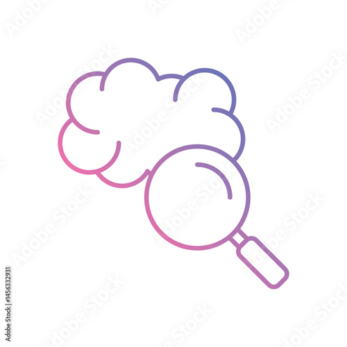 Cognitive Therapy App vector icons stock illustration