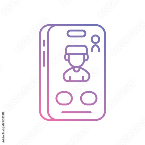 Video Call vector icons stock illustration