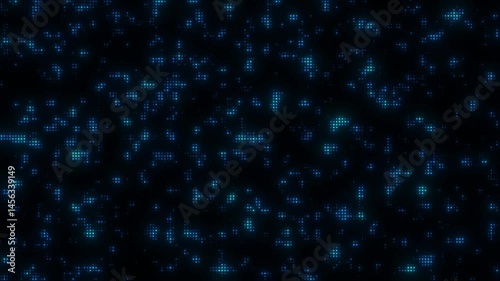 Blue Digital Particle Loop Animation – Futuristic Digital Background Animation