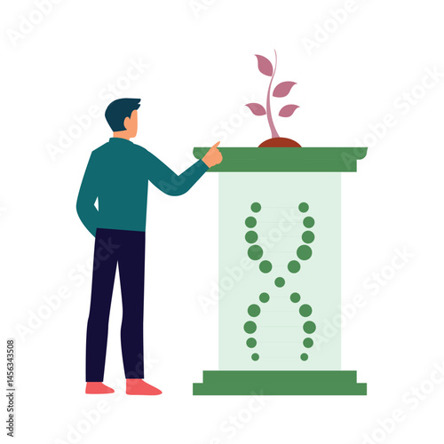 Dna modification Vector illustration which can easily modify