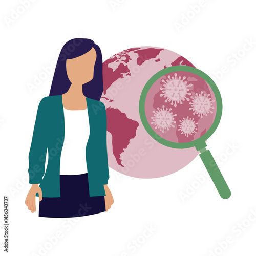 Find virus Vector illustration which can easily modify or edit which can easily modify or edit