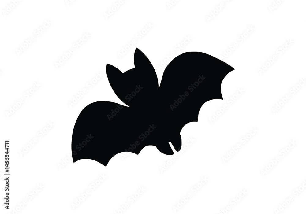 Obraz premium Bat silhouette isolated on a transparent background. Bat silhouette collection for Halloween design. Bat icons. Set of black bats logo,