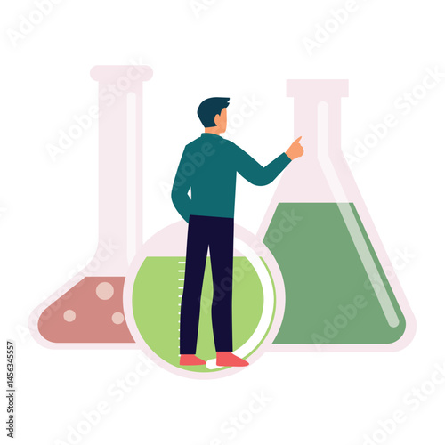 Chemical test Vector illustration which can easily modify or edit which can easily modify or edit