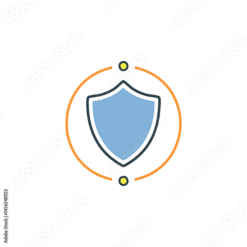 shield with ribbon