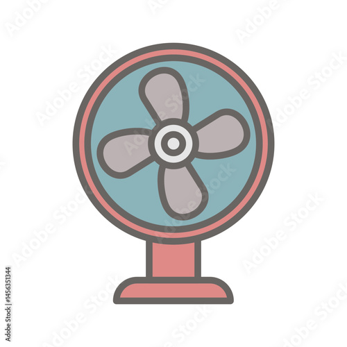 Portable fan Vector Icon