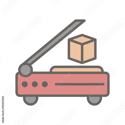 3D Scanner Vector Icon