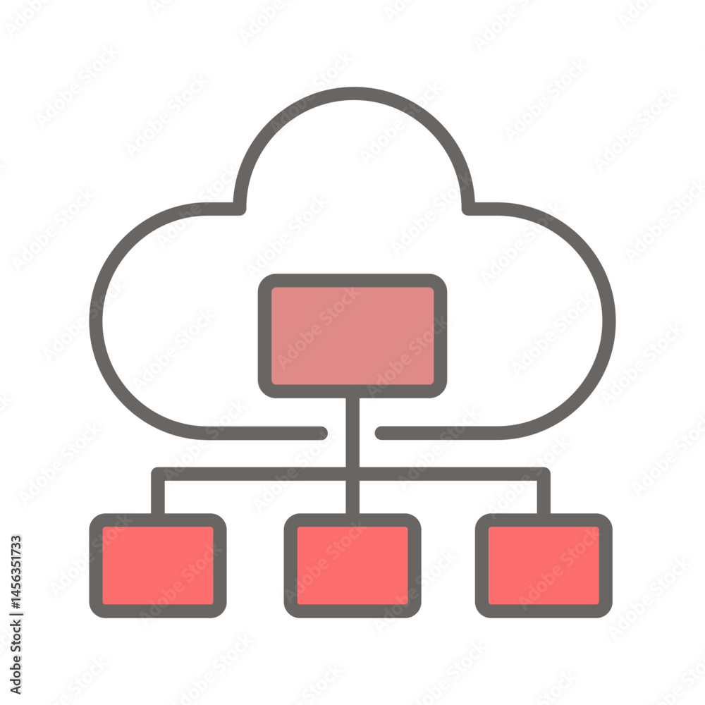 Cloud Governance Vector Icon Cloud Governance Vector Icon
