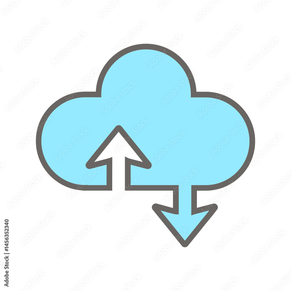 Cloud Consulting Vector Icon Cloud Consulting Vector Icon