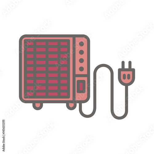Portable heater Vector Icon