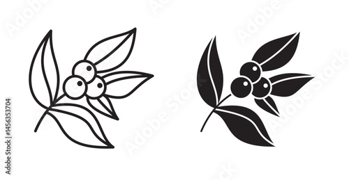 Coffee plant icon