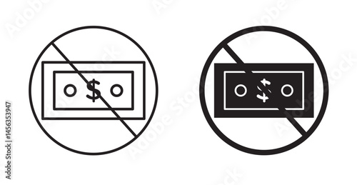 No money sign