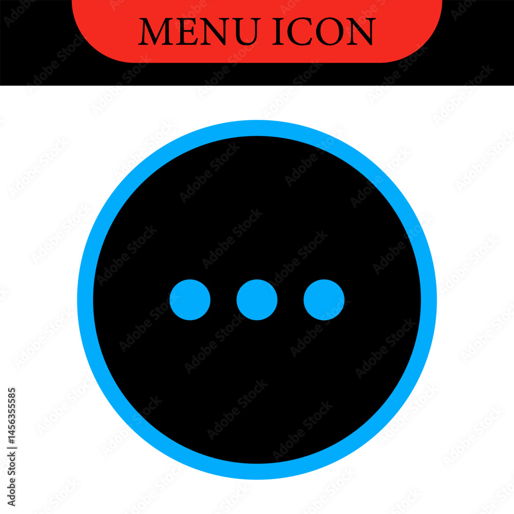 Fototapeta premium Set icons menu for apps and web. Hamburger Menu Icon. Vector icons set. Vector illustration