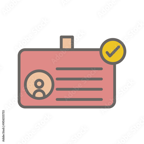 ID Verification Vector Icon