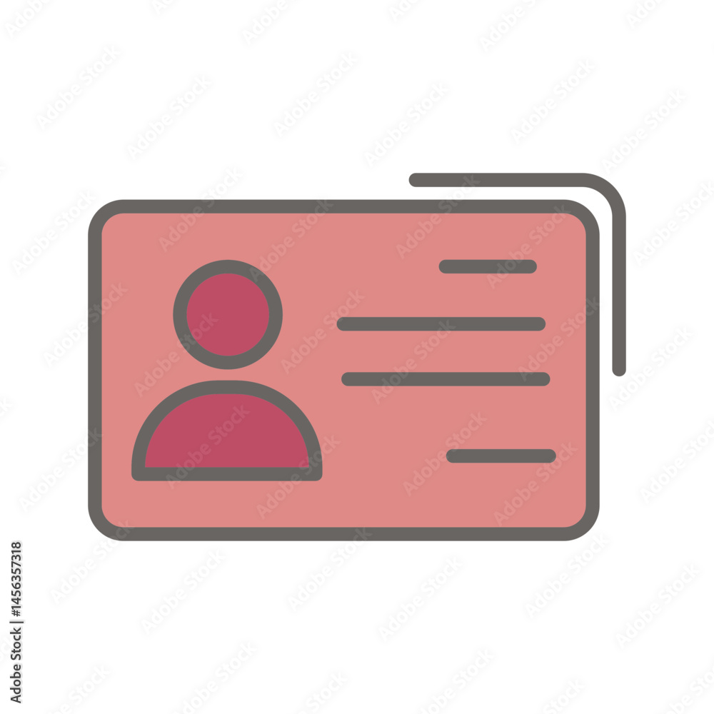 Business Card Vector Icon Business Card Vector Icon