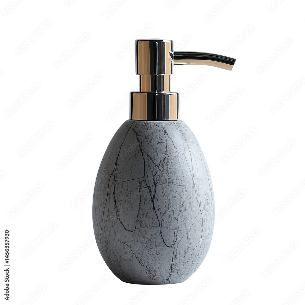 Obraz premium Elegant marble soap dispenser, a luxurious bathroom fixture 