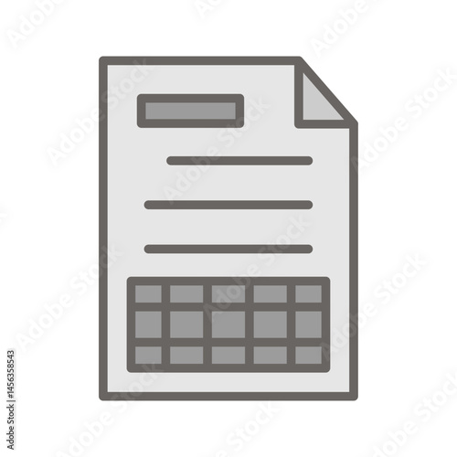 Spreadsheet Vector Icon
